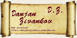Damjan Živankov vizit kartica